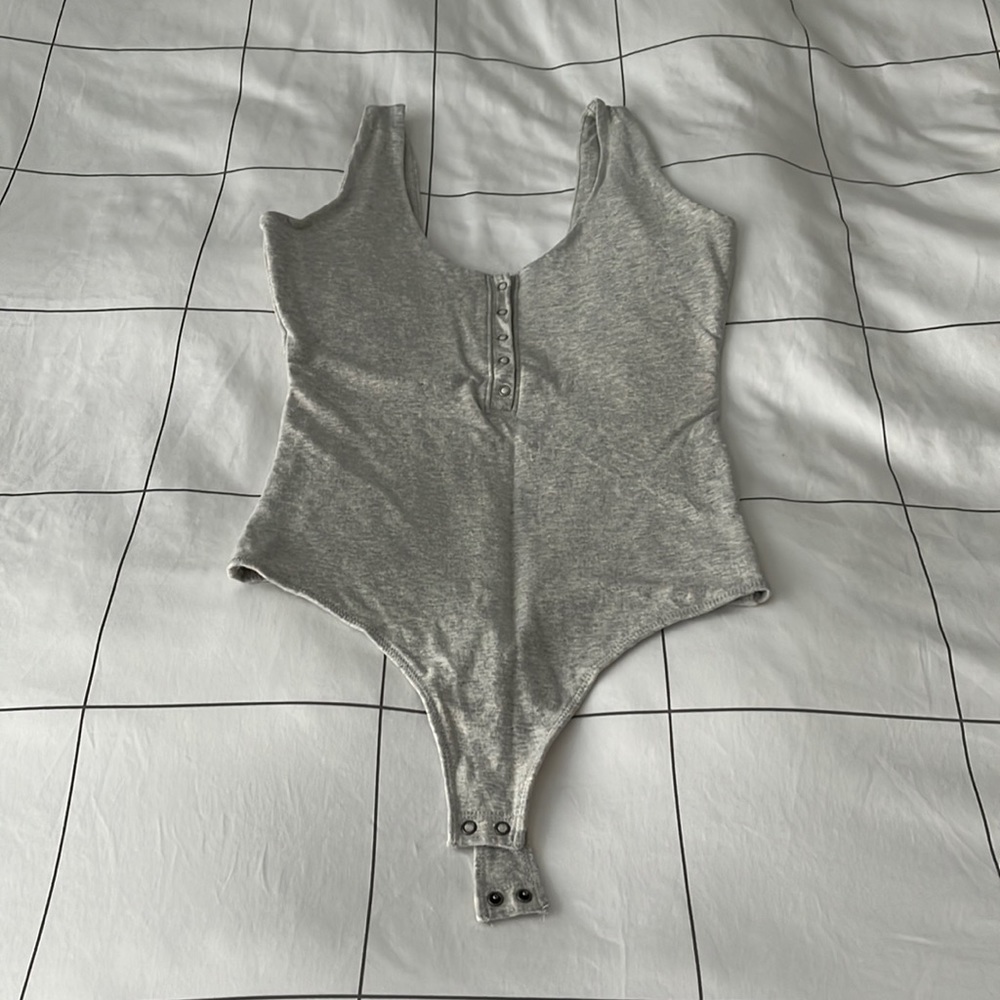 Grey bodysuit from A&F